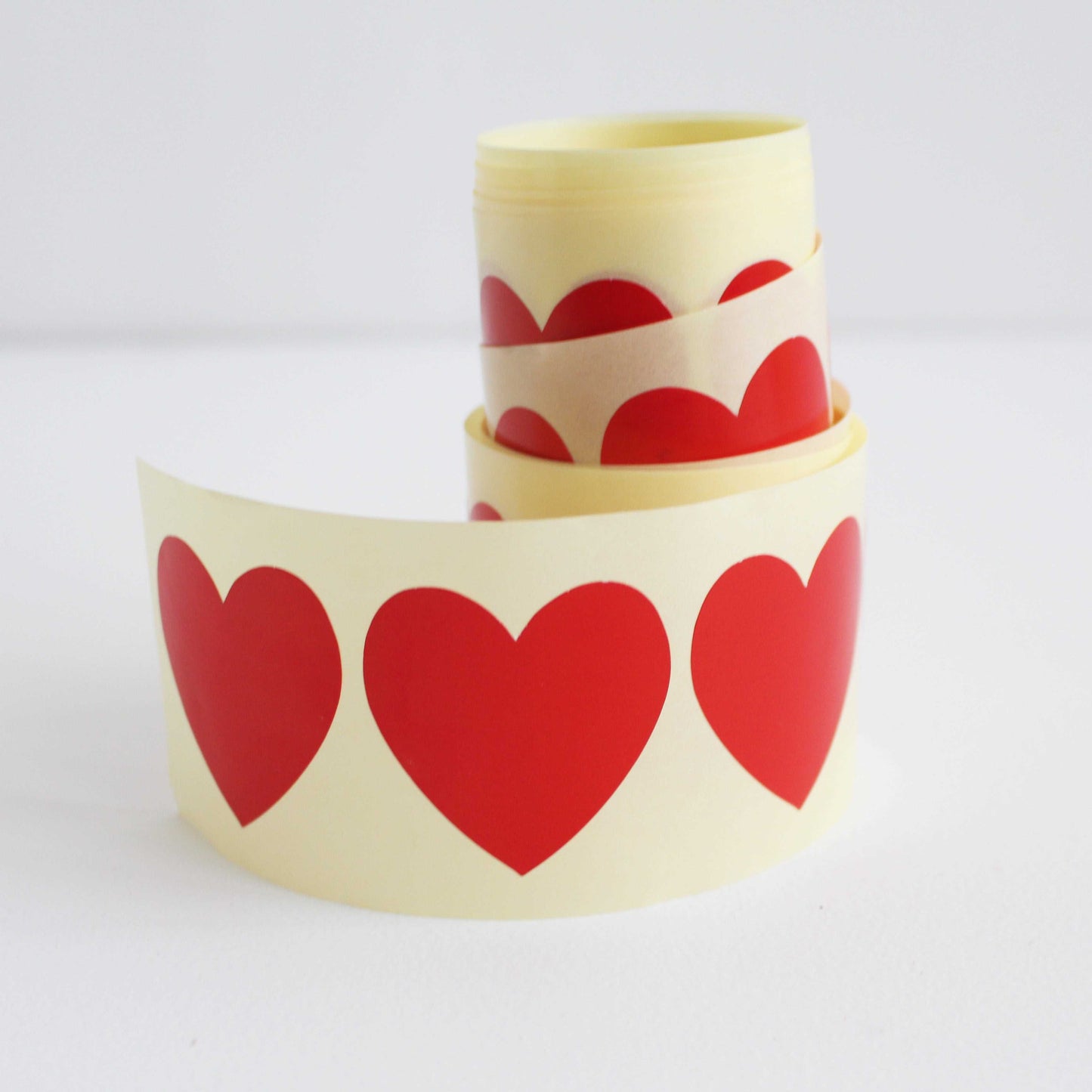 Etichetta adesiva a forma di cuore 40x40 mm