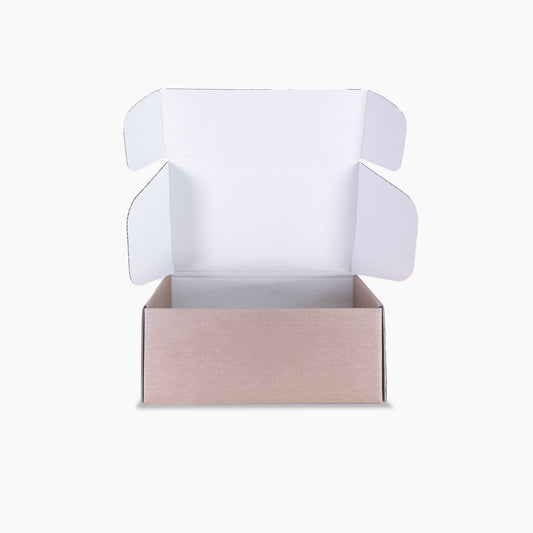 Scatola Fustellata Avana Chiusura a Incastro - Automontante per spedizione prodotti